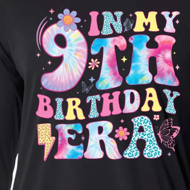 In My 9th Birthday Era Nine Bday 9 Year Old Birthday Girl Cooling Performance Long Sleeve Crew