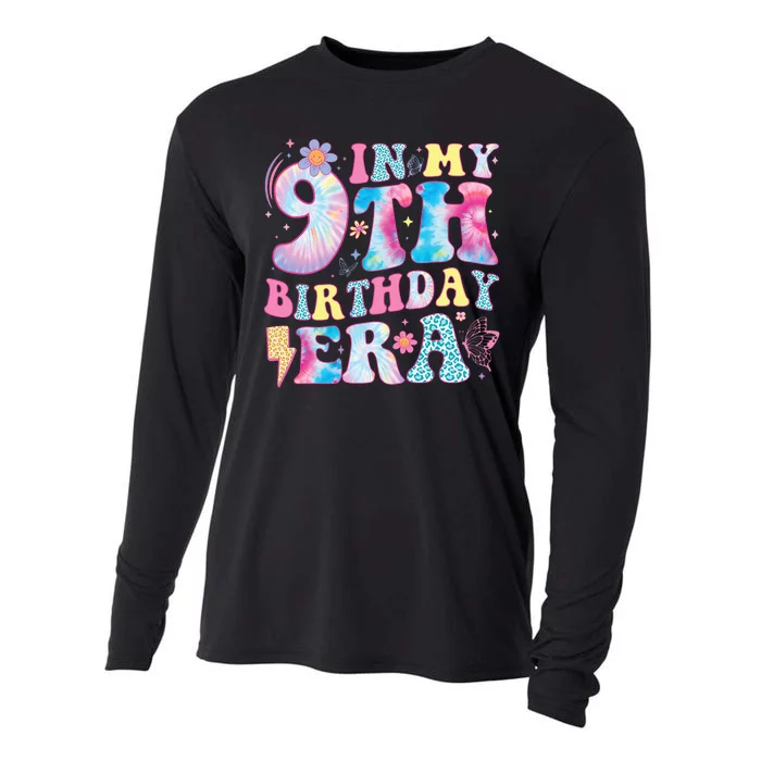 In My 9th Birthday Era Nine Bday 9 Year Old Birthday Girl Cooling Performance Long Sleeve Crew