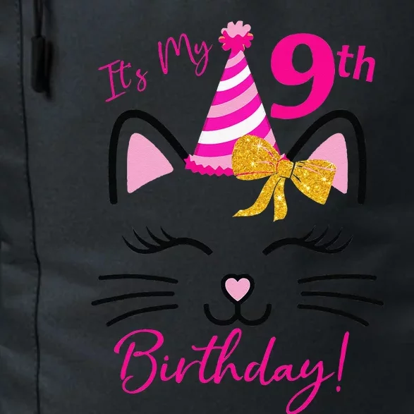 It's My 9th Birthday Funny Cat Birthday 9 Year Old Cute Daily Commute Backpack