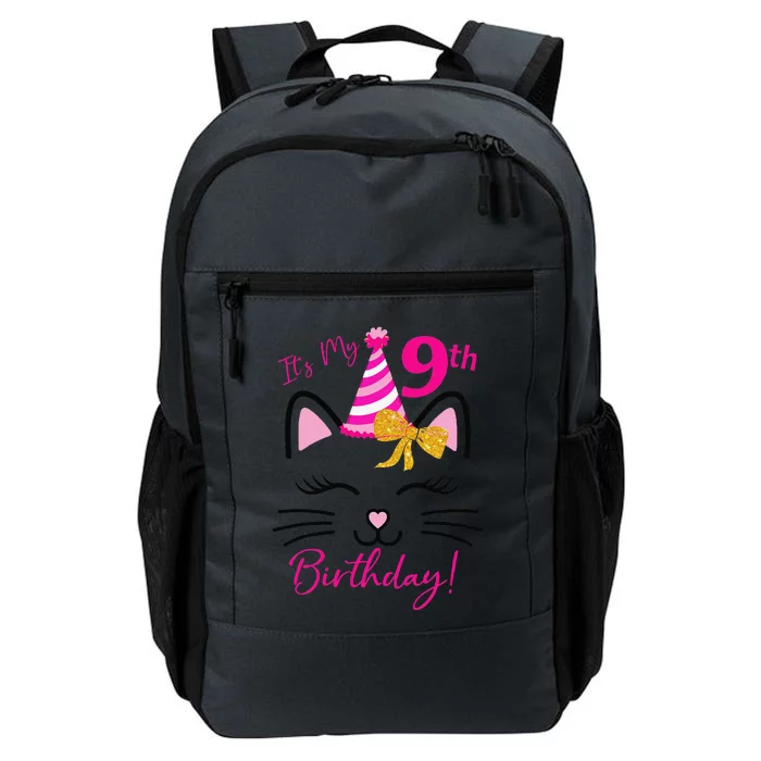 It's My 9th Birthday Funny Cat Birthday 9 Year Old Cute Daily Commute Backpack