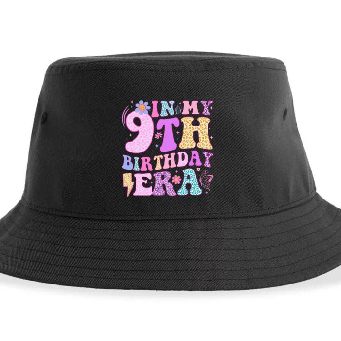 In My 9th Birthday Era Nine Bday 9 Year Old Birthday Girl Sustainable Bucket Hat