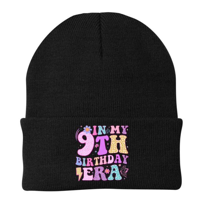 In My 9th Birthday Era Nine Bday 9 Year Old Birthday Girl Knit Cap Winter Beanie