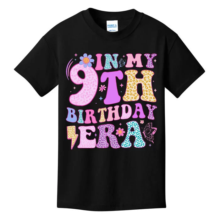 In My 9th Birthday Era Nine Bday 9 Year Old Birthday Girl Kids T-Shirt