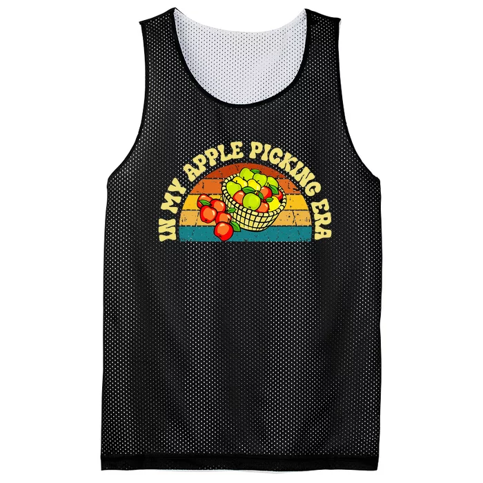 In My Apple Picking Era Apples Harvest Orchard Family Trip Mesh Reversible Basketball Jersey Tank