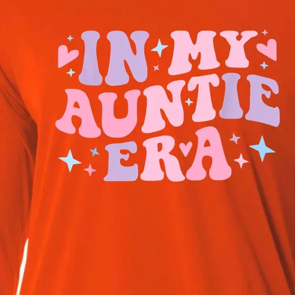 In My Auntie Era Baby Announcement For Aunt Mothers Day Cooling Performance Long Sleeve Crew