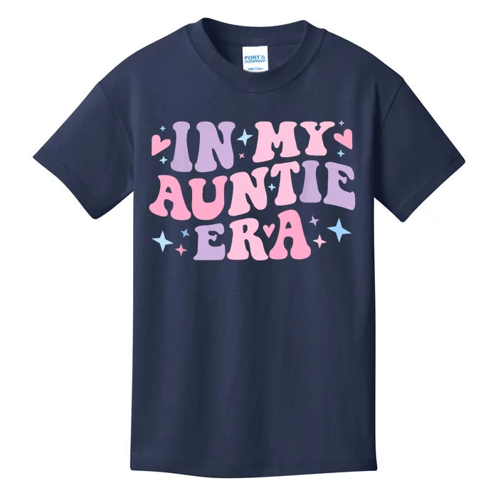 In My Auntie Era Baby Announcement For Aunt Mothers Day Kids T-Shirt