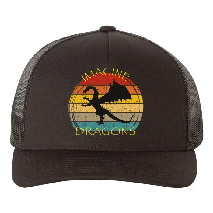 Imagine Magical And Mythical Fantasy Dragons Ii Yupoong Adult 5-Panel Trucker Hat