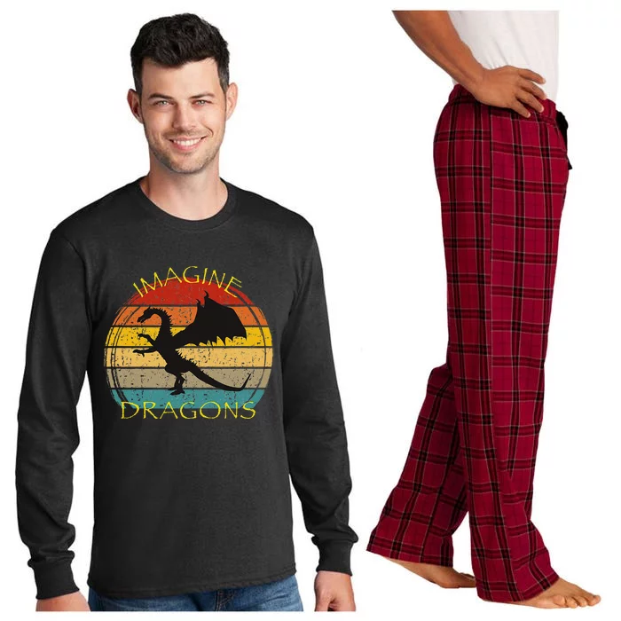 Imagine Magical And Mythical Fantasy Dragons Ii Long Sleeve Pajama Set