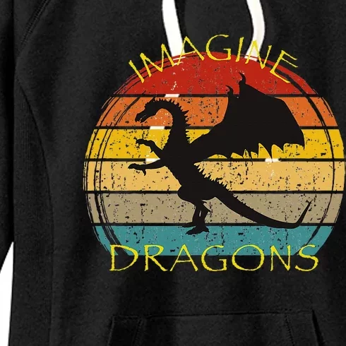 Imagine Magical And Mythical Fantasy Dragons Ii Women's Fleece Hoodie