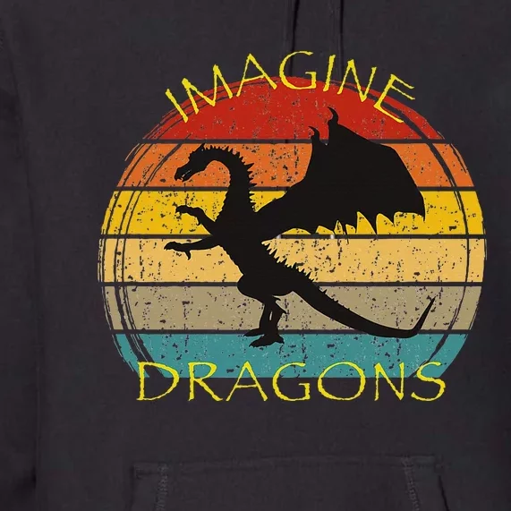 Imagine Magical And Mythical Fantasy Dragons Ii Premium Hoodie