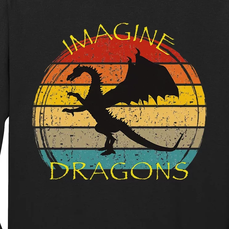 Imagine Magical And Mythical Fantasy Dragons Ii Tall Long Sleeve T-Shirt