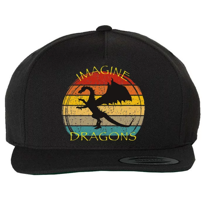 Imagine Magical And Mythical Fantasy Dragons Ii Wool Snapback Cap