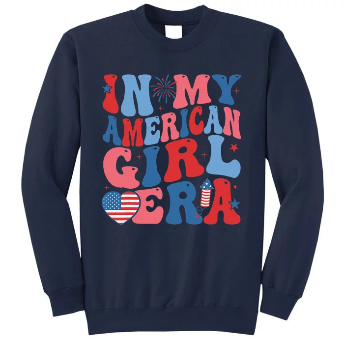 In My Americanera Retro 4th Of July Fourth Groovy Tall Sweatshirt