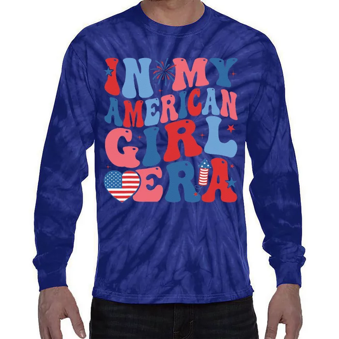 In My Americanera Retro 4th Of July Fourth Groovy Tie-Dye Long Sleeve Shirt