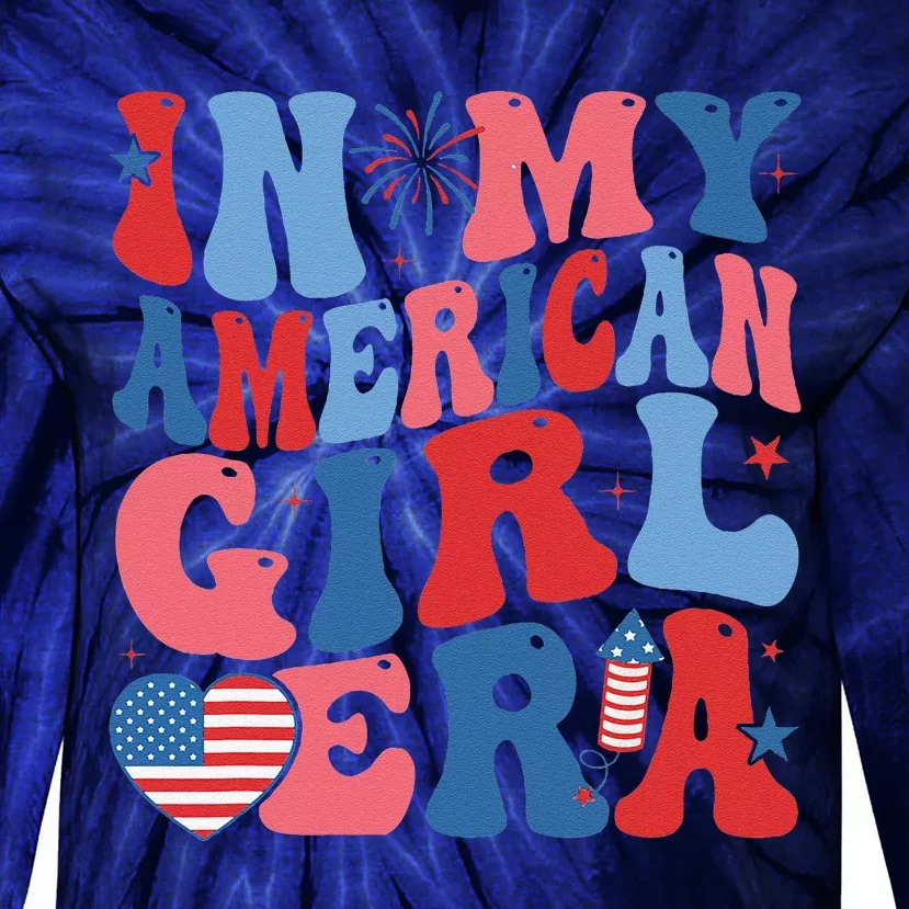 In My Americanera Retro 4th Of July Fourth Groovy Tie-Dye Long Sleeve Shirt