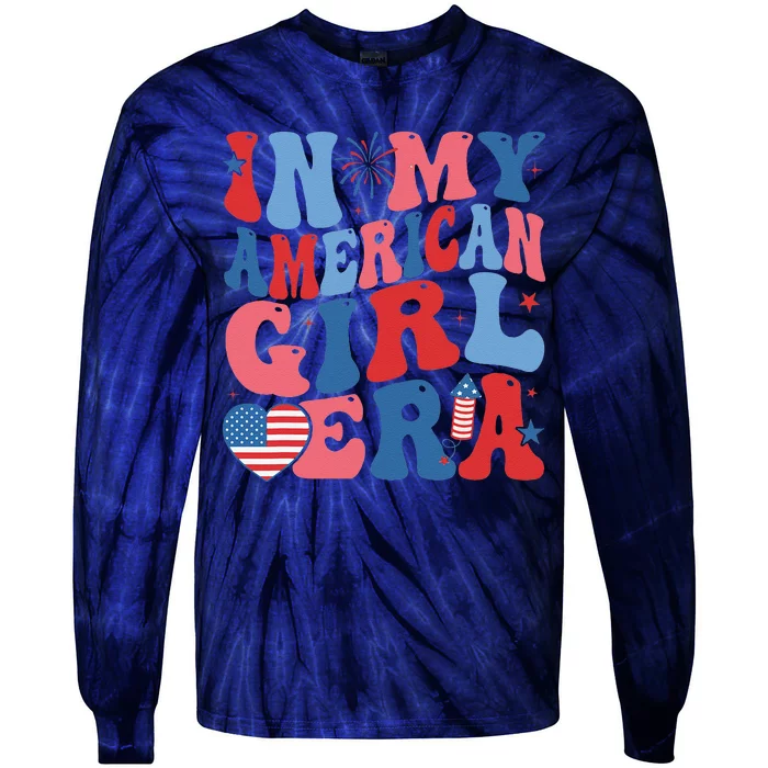 In My Americanera Retro 4th Of July Fourth Groovy Tie-Dye Long Sleeve Shirt