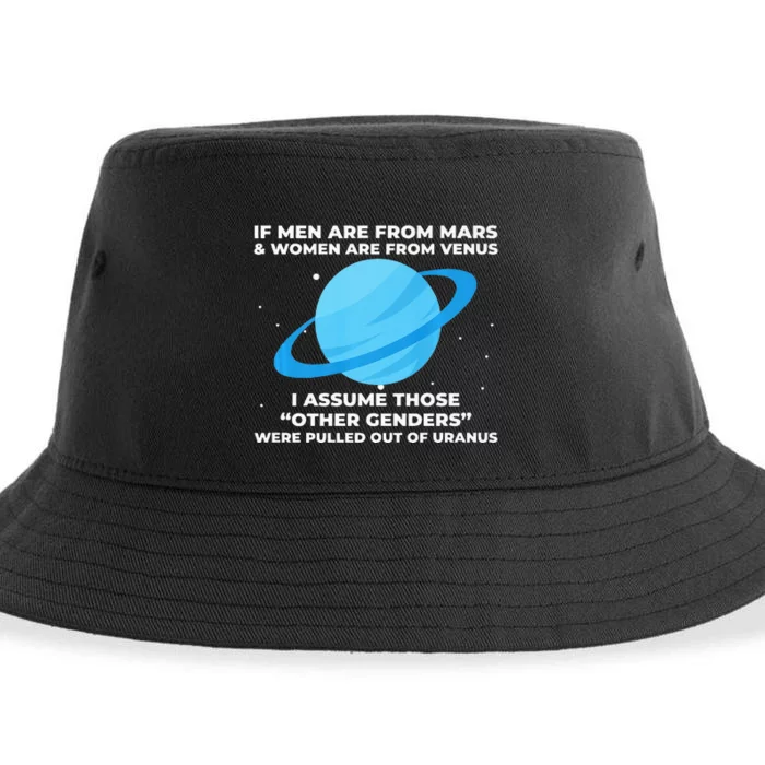 If Men Are From Mars And Women From Venus Out Of Uranus Sustainable Bucket Hat