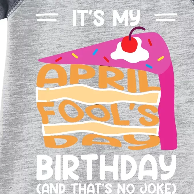 Its My April Fools Day Birthday And Thats No Joke Funny Infant Baby Jersey Bodysuit