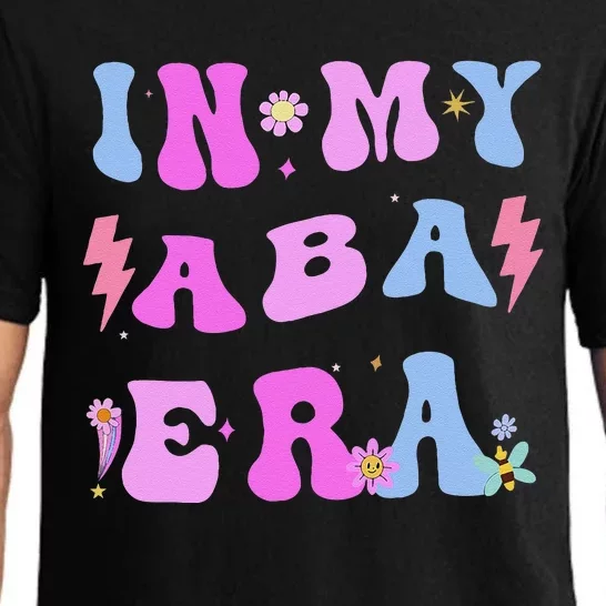 In My Aba Era Retro Applied Behavior Analyst Aba Therapist Pajama Set