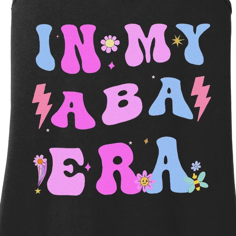 In My Aba Era Retro Applied Behavior Analyst Aba Therapist Ladies Essential Tank