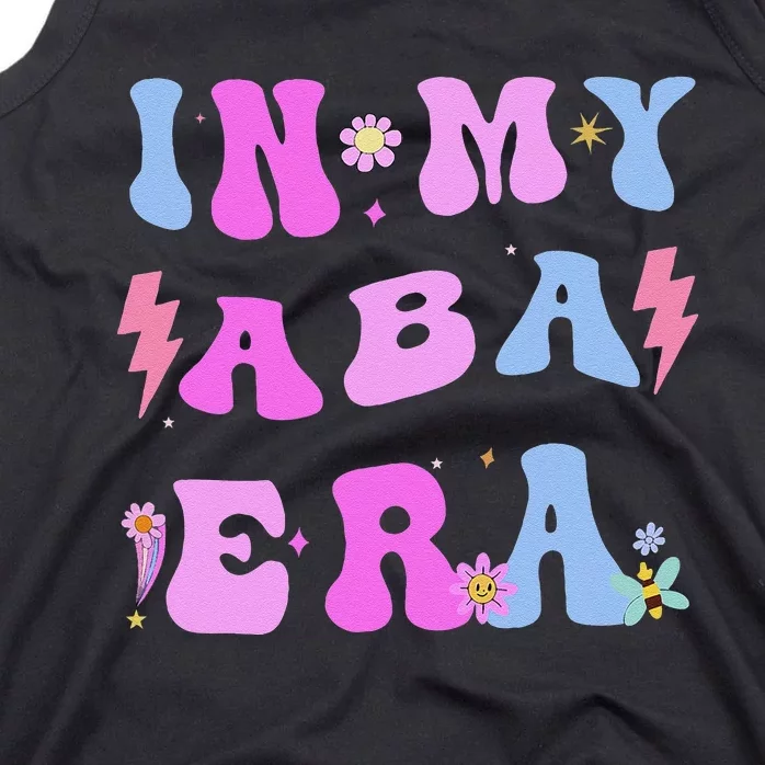 In My Aba Era Retro Applied Behavior Analyst Aba Therapist Tank Top