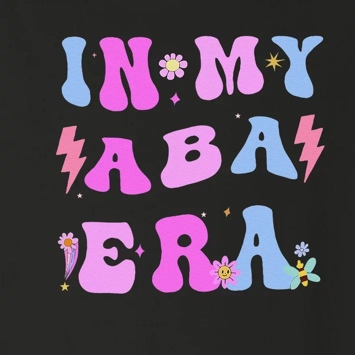 In My Aba Era Retro Applied Behavior Analyst Aba Therapist Toddler Long Sleeve Shirt