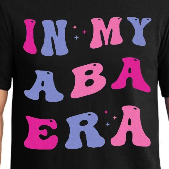 In My Aba Era Retro Applied Behavior Analyst Aba Therapist Pajama Set