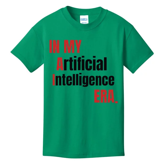 In My Artificial Intelligence Era It Network Ai Engineer Era Kids T-Shirt