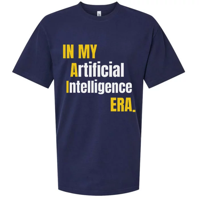 In My Artificial Intelligence Era It Network Engineer Ai Era Sueded Cloud Jersey T-Shirt