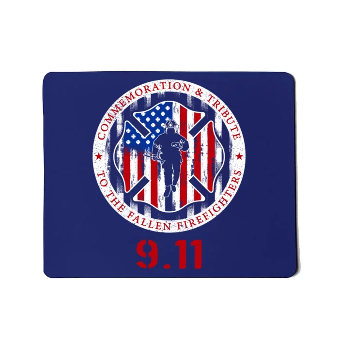 In Memory And Honor Of Firefighters Remembering 9/11 Mousepad