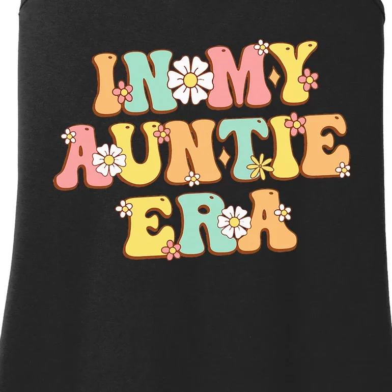 In My Auntie Era Baby Announcemen Birthday Ladies Essential Tank