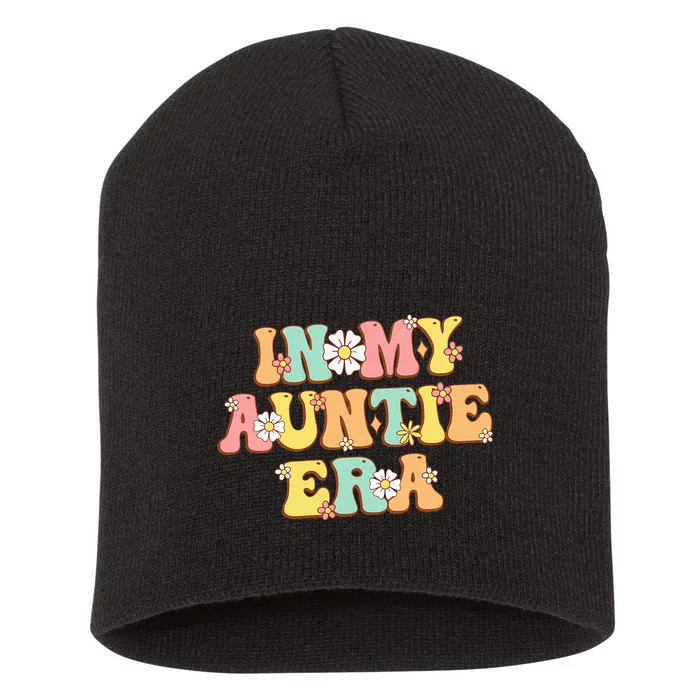 In My Auntie Era Baby Announcemen Birthday Short Acrylic Beanie