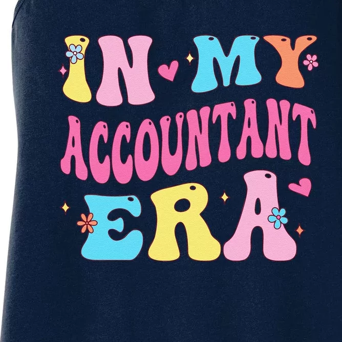 In My Accountant Era Accountant Accounting Student Women's Racerback Tank