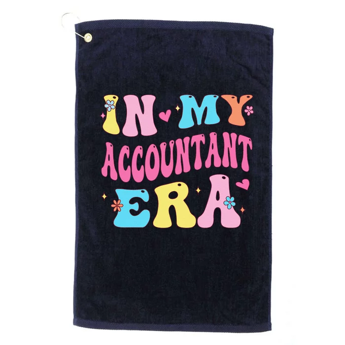 In My Accountant Era Accountant Accounting Student Platinum Collection Golf Towel