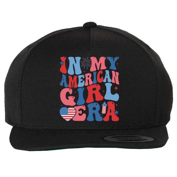 In My American Girl Era Retro 4th Of July Fourth Groovy Wool Snapback Cap