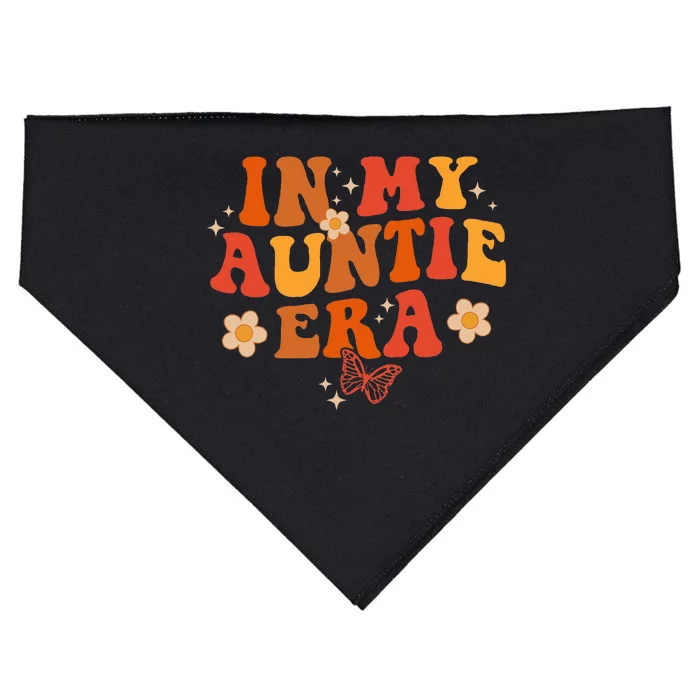 In My Auntie Era Baby Announcement For Aunt Mothers Day USA-Made Doggie Bandana