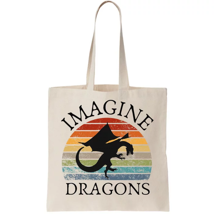 Imagine Magical And Mythical Fantasy Dragons Tote Bag