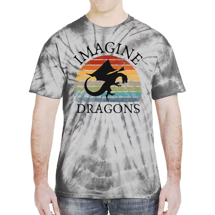 Imagine Magical And Mythical Fantasy Dragons Tie-Dye T-Shirt