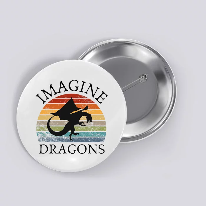 Imagine Magical And Mythical Fantasy Dragons Button