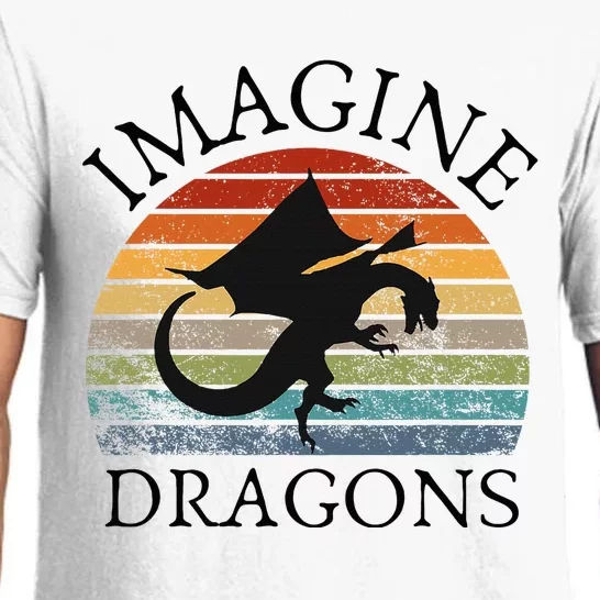 Imagine Magical And Mythical Fantasy Dragons Pajama Set