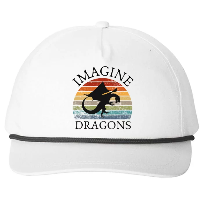 Imagine Magical And Mythical Fantasy Dragons Snapback Five-Panel Rope Hat