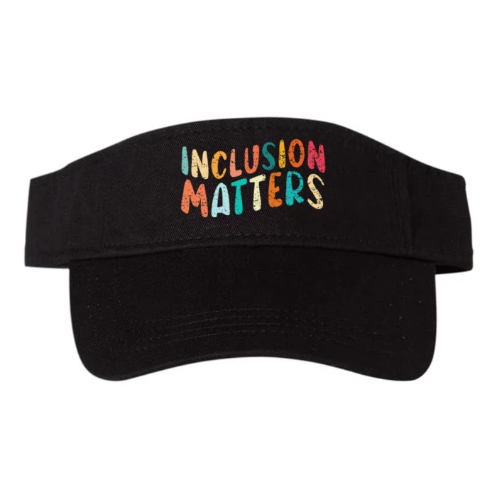 Inclusion Matters Autism SPED Teacher Speducator Valucap Bio-Washed Visor