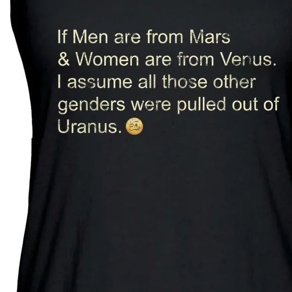 If Men Are From Mars And Women From Venus Out Of Uranus Ladies Essential Flowy Tank