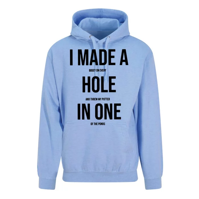 I Made A Hole In One Golf Unisex Surf Hoodie