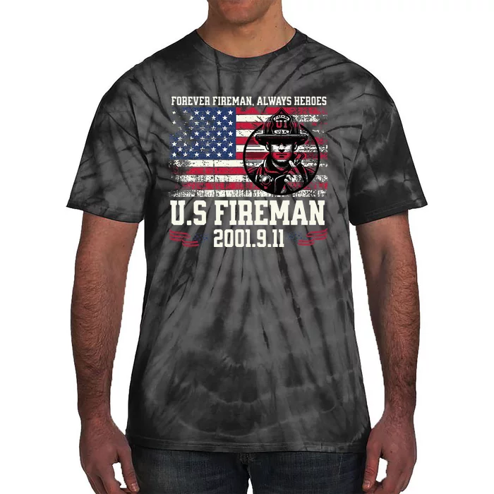 In Memory And Honor Of Firefighters Remembering 911 Tie-Dye T-Shirt