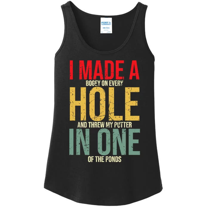 I Made A Hole In One Ladies Essential Tank