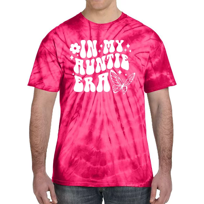 In My Auntie Era Fun Aunt Butterfly Tie-Dye T-Shirt