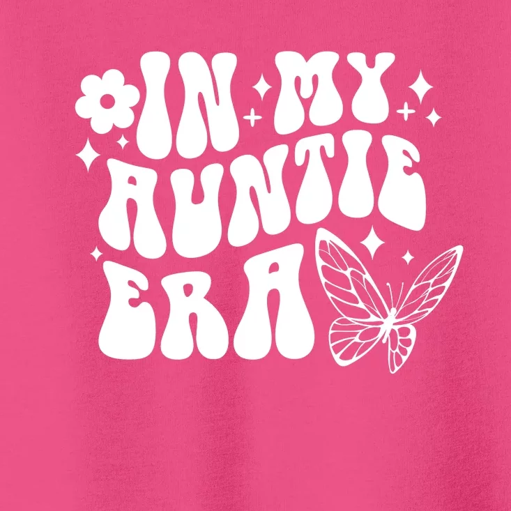 In My Auntie Era Fun Aunt Butterfly Toddler T-Shirt