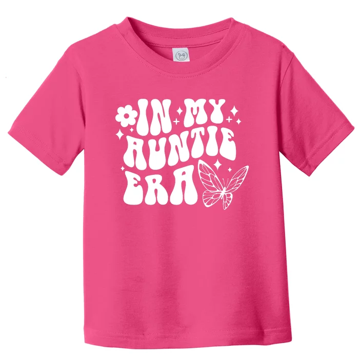 In My Auntie Era Fun Aunt Butterfly Toddler T-Shirt