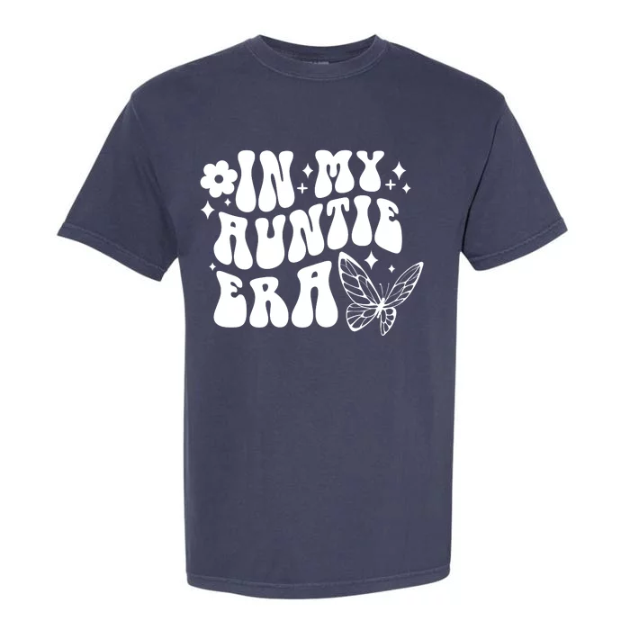 In My Auntie Era Fun Aunt Butterfly Garment-Dyed Heavyweight T-Shirt